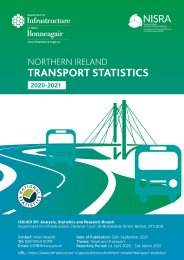 Northern Ireland transport statistics 2020-2021