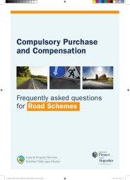 Compulsory purchase and compensation. Frequently asked questions for road schemes