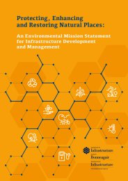 Protecting, enhancing and restoring natural places: an environmental mission statement for infrastructure development and management