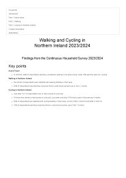 Walking and cycling in Northern Ireland 2023/2024