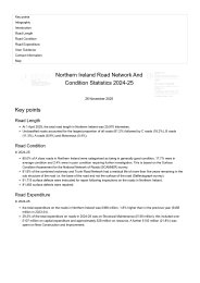 Northern Ireland road network and condition statistics 2024-25