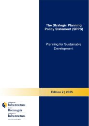 Strategic planning policy statement (SPPS). Planning for sustainable development. Edition 2 - 2025