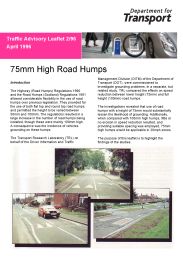 75mm high road humps