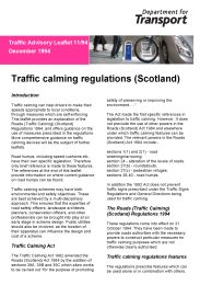 Traffic calming regulations (Scotland)