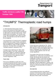 "Thumps" thermoplastic road humps