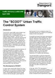 "Scoot" urban traffic control system