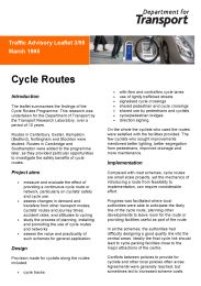 Cycle routes