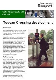Toucan crossing development