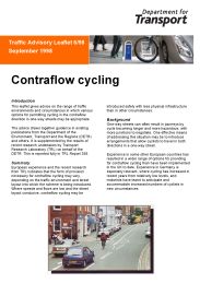 Contraflow cycling