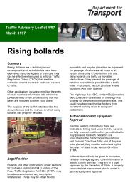 Rising bollards