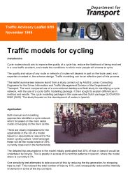 Traffic models for cycling