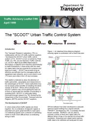 SCOOT (Split Cycle and Offset Optimisation Technique) urban traffic control system