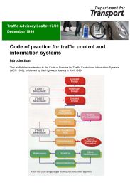 Code of practice for traffic control and information systems