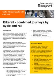 Bikerail: combined journeys by cycle and rail