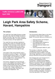 Leigh park area safety scheme: Havant - Hampshire