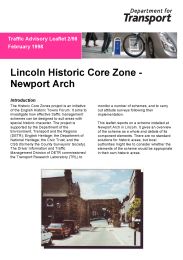 Lincoln historic core zone Newport arch