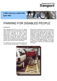 Parking for disabled people