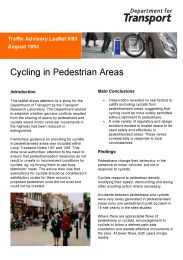 Cycling in pedestrian areas