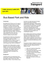 Bus based park and ride