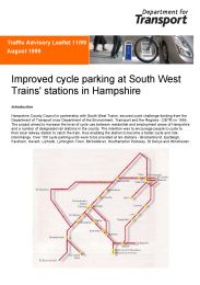 Improved cycle parking at South West Trains stations in Hampshire