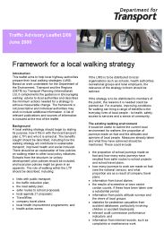 Framework for a local walking strategy