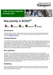 Bus priority in SCOOT
