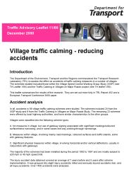 Village traffic calming: reducing accidents