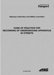 Code of practice for recording of underground apparatus in streets