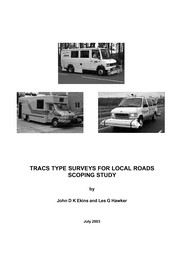 TRACS-type surveys for local roads scoping study