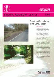 Rural traffic calming: Bird Lane, Essex
