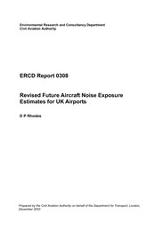 Revised future aircraft noise exposure estimates for UK airports