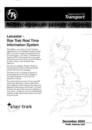Leicester - Star Trak real time information system