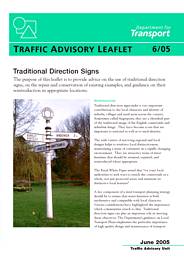 Traditional direction signs