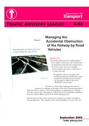 Managing the accidental obstruction of the railway by road vehicles
