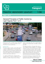 General principles of traffic control by light signals. Part 1 of 4