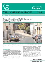 General principles of traffic control by light signals. Part 2 of 4