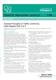 General principles of traffic control by light signals. Part 3 of 4