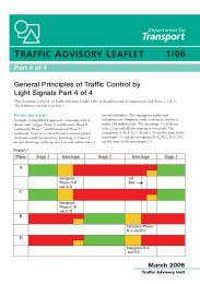 General principles of traffic control by light signals. Part 4 of 4