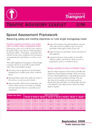 Speed assessment framework: balancing safety and mobility objectives on rural single carriageway roads