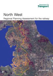 North West - regional planning assessment for the railway