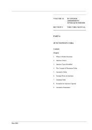 Economic assessment of road schemes. The COBA manual. Part 6 - Junctions in COBA (updated June 2006) (Withdrawn)