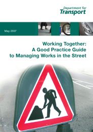 Working together: a good practice guide to managing works in the street