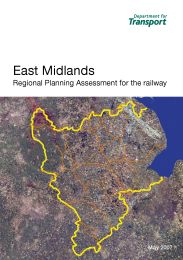 East Midlands - regional planning assessment for the railway