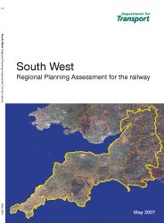 South West - regional planning assessment for the railway