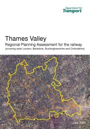 Thames Valley - regional planning assessment for the railway (covering west London, Berkshire, Buckinghamshire and Oxfordshire)