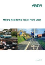 Making residential travel plans work - summary