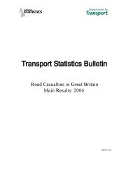 Transport statistics bulletin. Road casualties in Great Britain. Main results: 2006