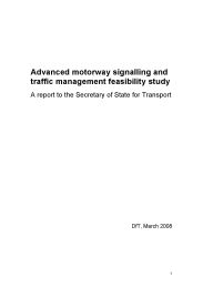 Advanced motorway signalling and traffic management feasibility study: a report to the Secretary of State for Transport