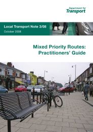 Mixed priority routes: Practitioners' guide
