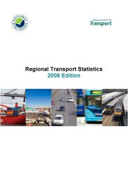 Regional transport statistics: 2008 edition